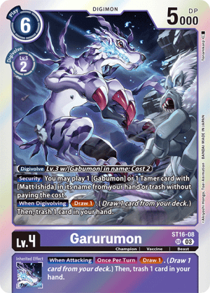 Garurumon (Demo Deck Exclusive) — Digimon Demo Deck Exclusive Cards