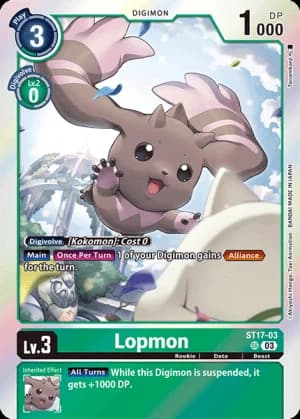 Lopmon — Alternative Being Booster Digimon Card Game card by GOSSAN