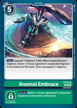 Anemoi Embrace — Starter Deck 18: Guardian Vortex Digimon Card Game card by lessy
