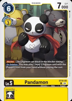 Pandamon — Starter Deck 19: Fable Waltz Digimon Card Game card by Takase