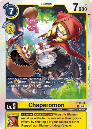 Chaperomon — Cyber Eden Digimon Card Game card by yuuki.