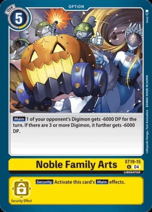 Noble Family Arts — Starter Deck 19: Fable Waltz Digimon Card Game card by tessy