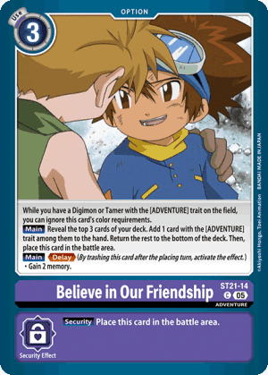Believe in Our Friendship — Starter Deck 21: Hero of Hope