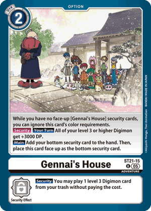 Gennai's House — Starter Deck 21: Hero of Hope Digimon Card Game card by Akiyoshi Hongo, Toei Animation