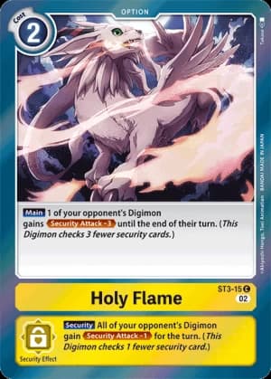 Holy Flame — Starter Deck 03: Heaven's Yellow Digimon Card Game card by Takase