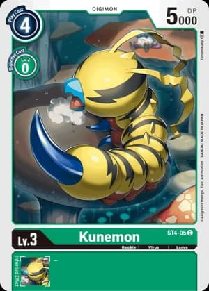 Kunemon — Blast Ace Digimon Card Game card by Kazumasa Yasukouchi