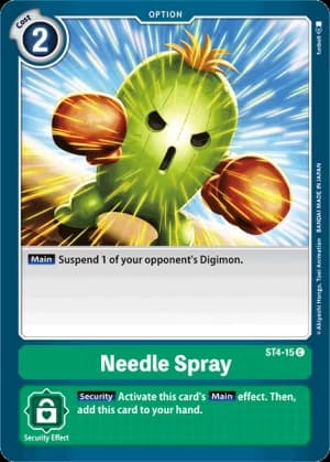 Needle Spray — Starter Deck 04: Giga Green Digimon Card Game card by funbolt