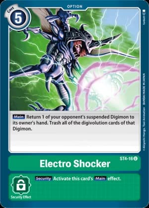 Electro Shocker — Starter Deck 04: Giga Green Digimon Card Game card by funbolt