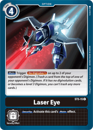 Laser Eye — Starter Deck 05: Machine Black Digimon Card Game card by funbolt