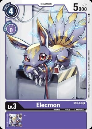 Elecmon — Animal Colosseum Digimon Card Game card by YAMURETSU