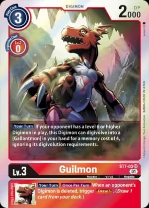 Guilmon — Across Time Digimon Card Game card by Takase