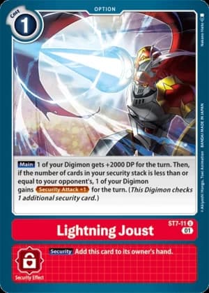 Lightning Joust — Starter Deck 07: Gallantmon Digimon Card Game card by Nakano Haito