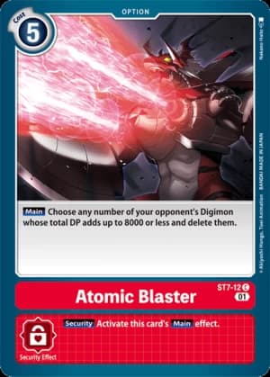 Atomic Blaster — Starter Deck 07: Gallantmon Digimon Card Game card by Nakamo Heito