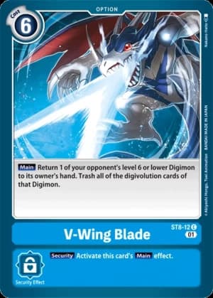 V-Wing Blade — Starter Deck 08: Ulforce Veedramon Digimon Card Game card by Nakano Haito