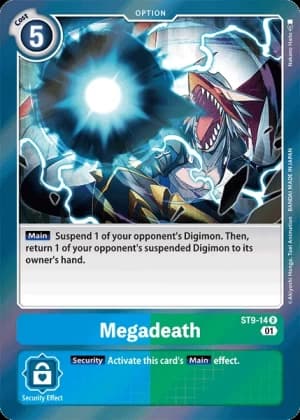 Megadeath — Starter Deck 09: Ultimate Ancient Dragon Digimon Card Game card by Nakano Haruo