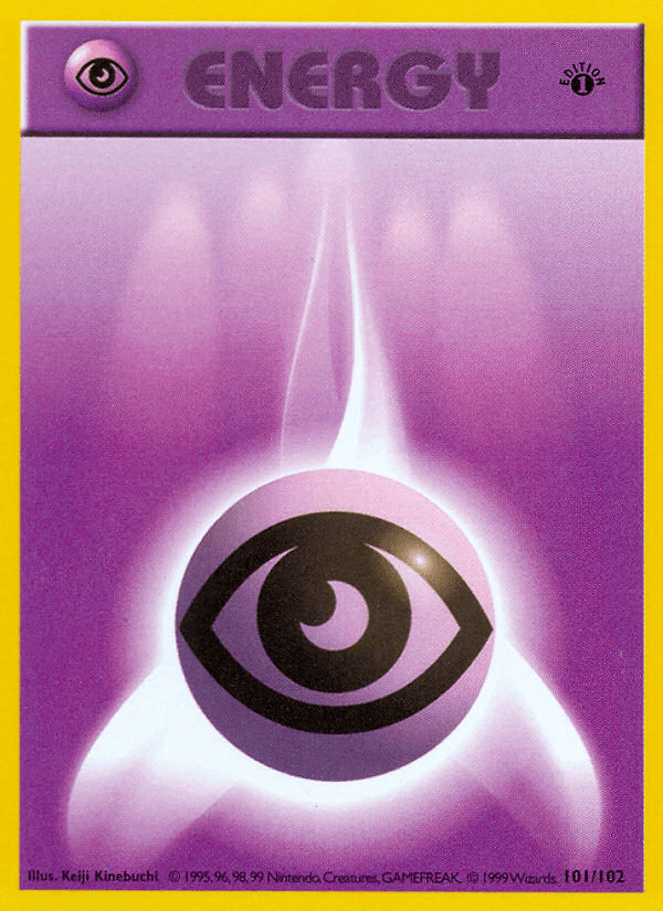 Psychic Energy — Base Set Pokémon TCG card by Keiji Kinebuchi