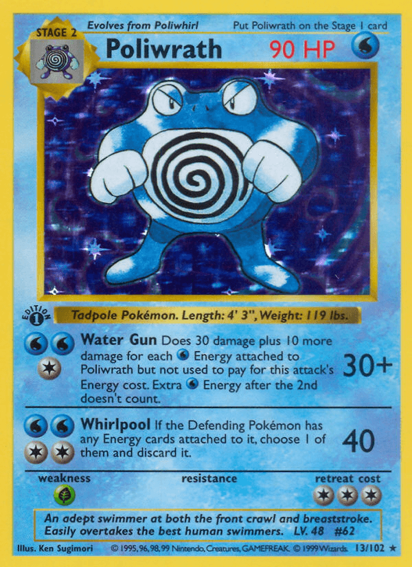 Poliwrath — Base Set (Shadowless)