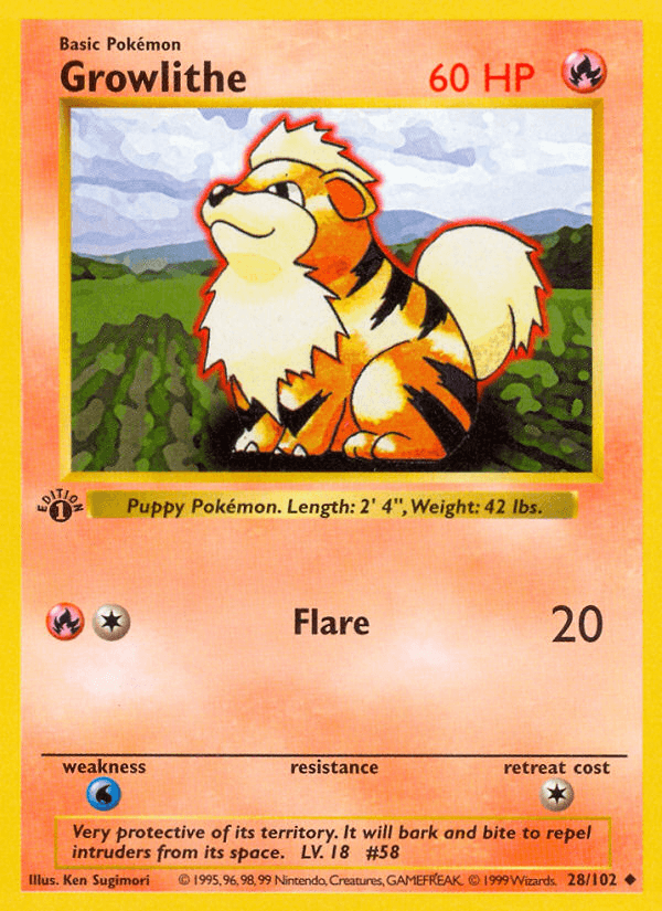 Growlithe — Base Set