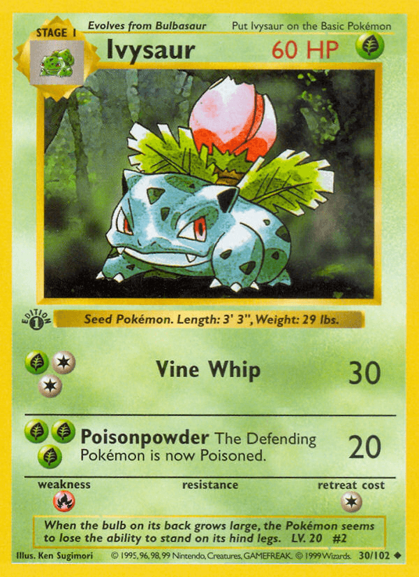 Ivysaur — Base Set (Shadowless)