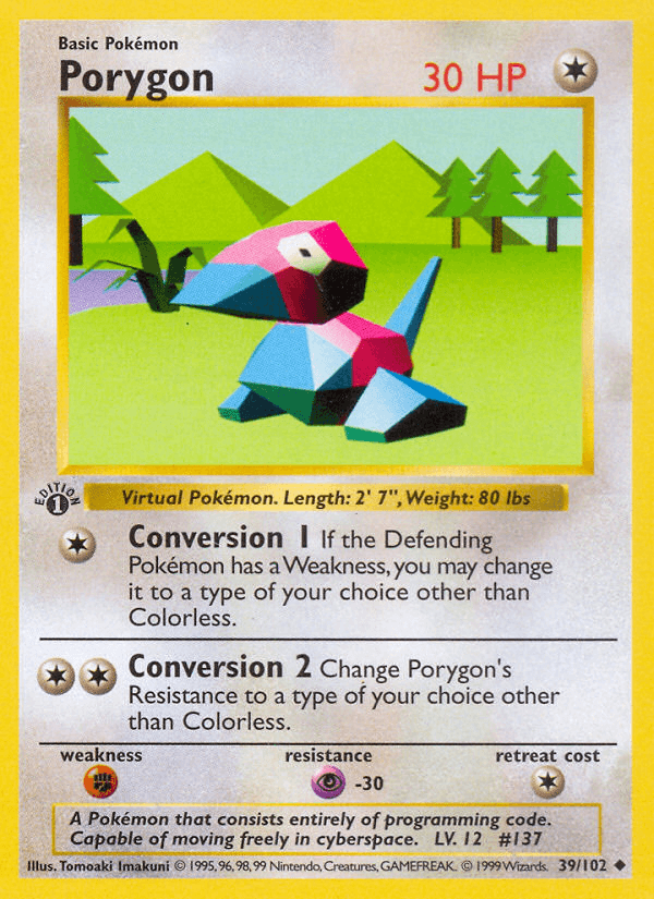 Porygon — Base Set (Shadowless)