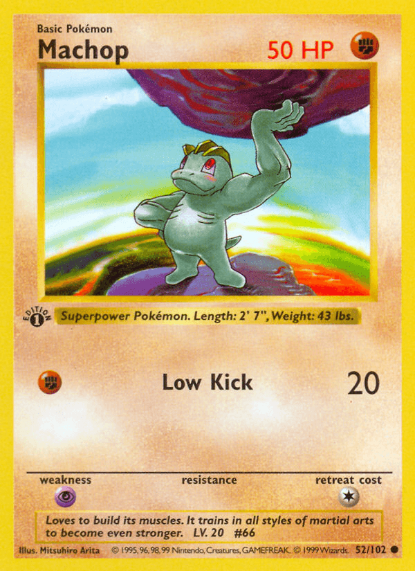 Machop — Base Set (Shadowless)