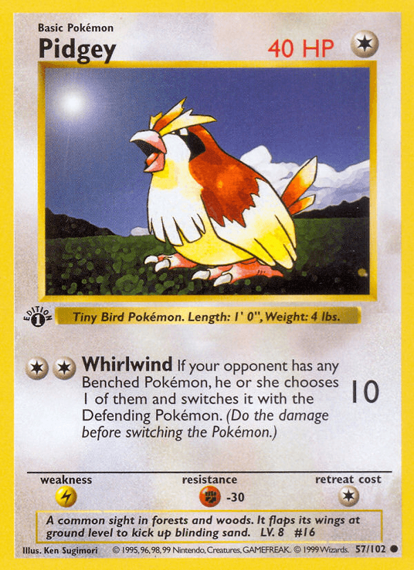 Pidgey — Base Set (Shadowless)