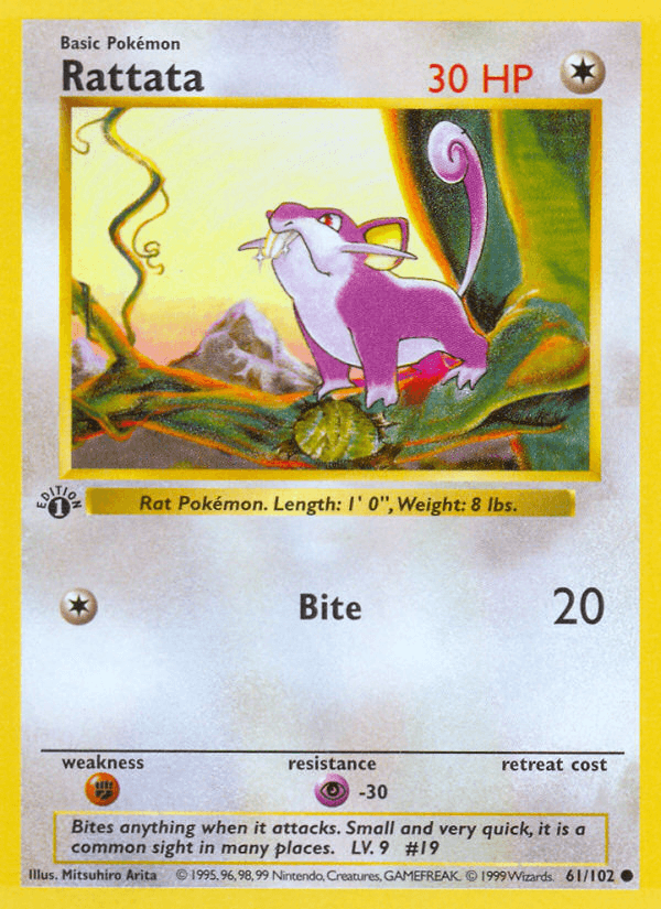 Rattata — Base Set (Shadowless)