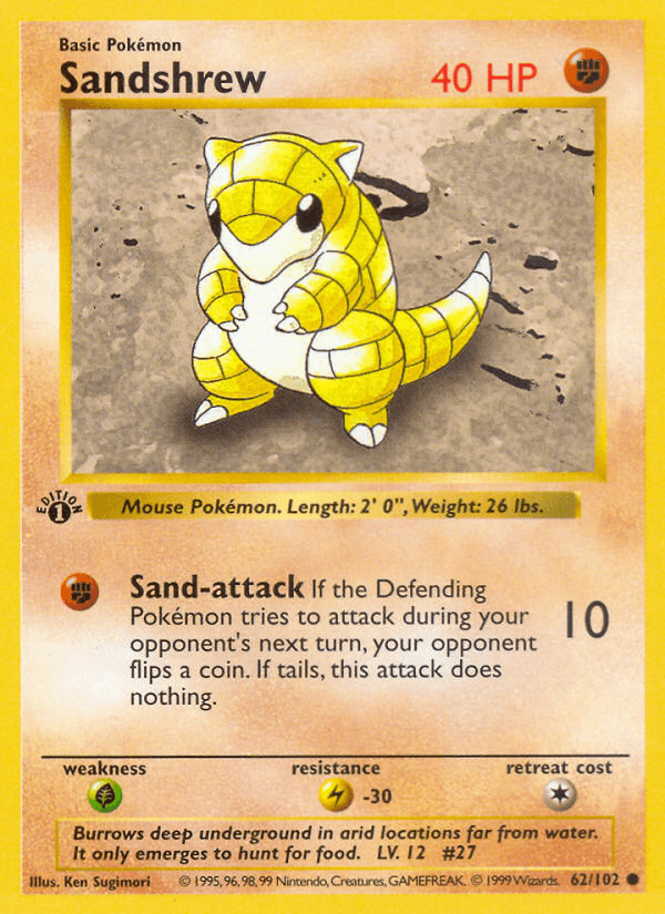 Sandshrew — Base Set (Shadowless)