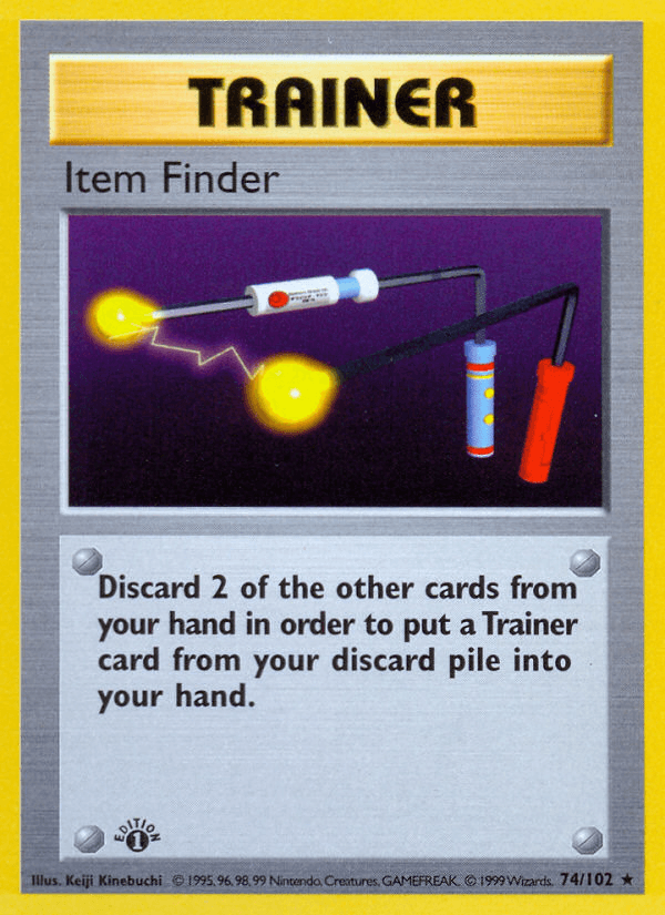 Item Finder — Base Set (Shadowless) Pokémon TCG card by Keiji Kinebuchi