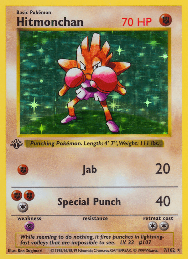Hitmonchan — Base Set (Shadowless)