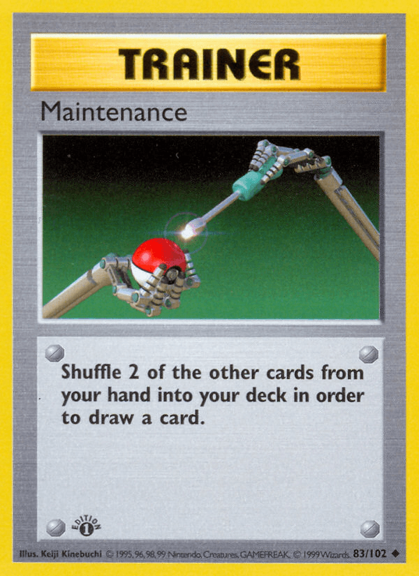 Maintenance — Base Set Pokémon TCG card by Keiji Kinebuchi