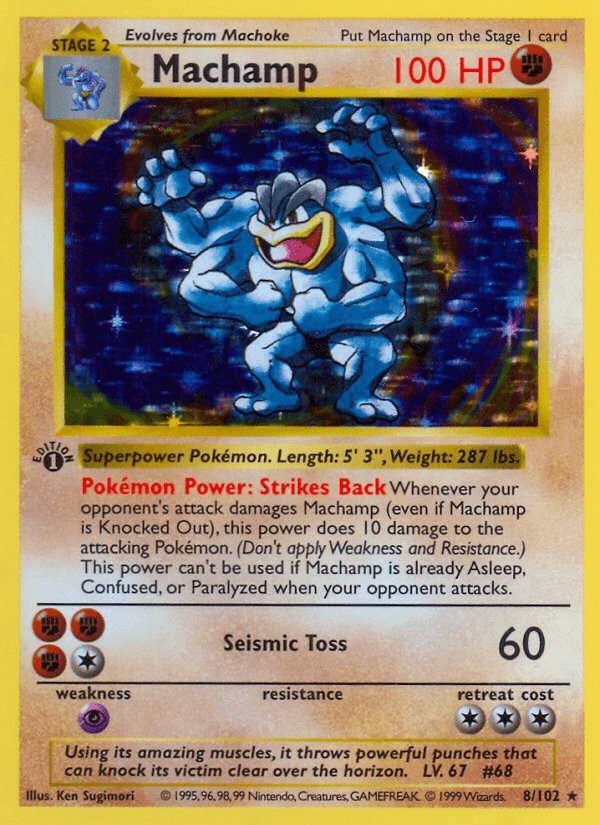 Machamp - 8/102 — Deck Exclusives Pokémon TCG card by Ken Sugimori