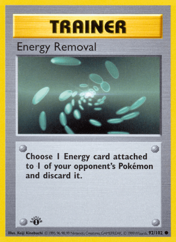 Energy Removal — Base Set (Shadowless) Pokémon TCG card by Keiji Kinebuchi