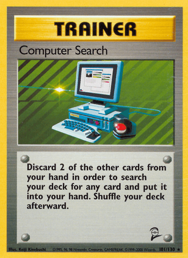 Computer Search — Base Set 2 Pokémon TCG card by Keiji Kinebuchi