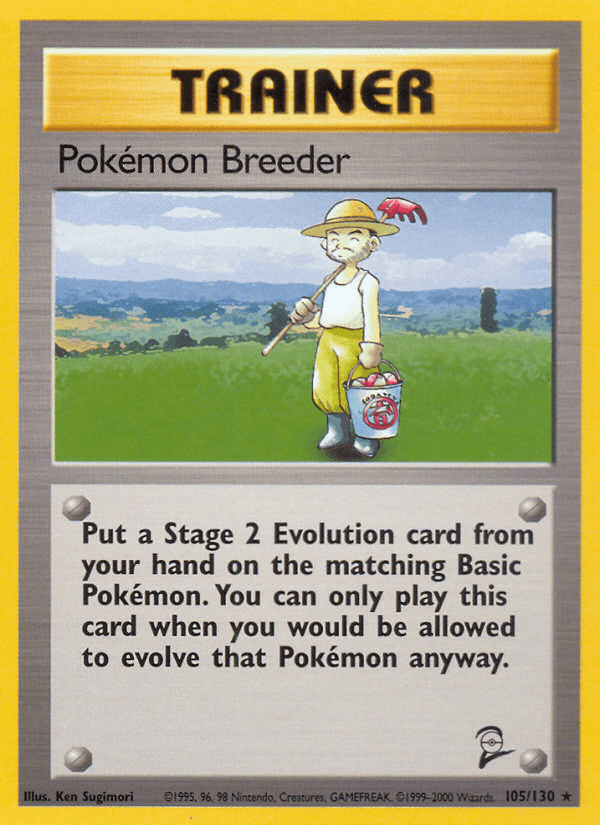 Pokemon Breeder — Base Set 2 Pokémon TCG card by Ken Sugimori