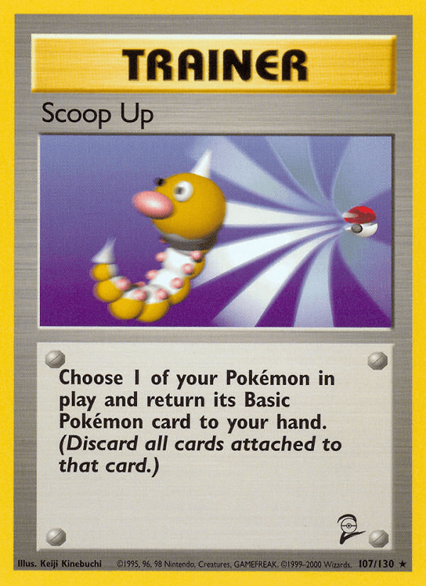 Scoop Up — Base Set 2 Pokémon TCG card by Keiji Kinebuchi
