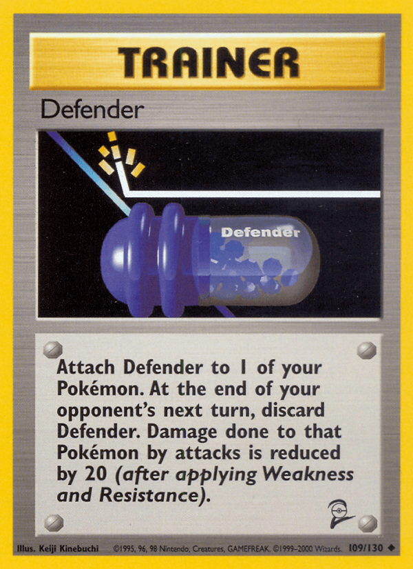 Defender — Base Set 2 Pokémon TCG card by Keiji Kinebuchi