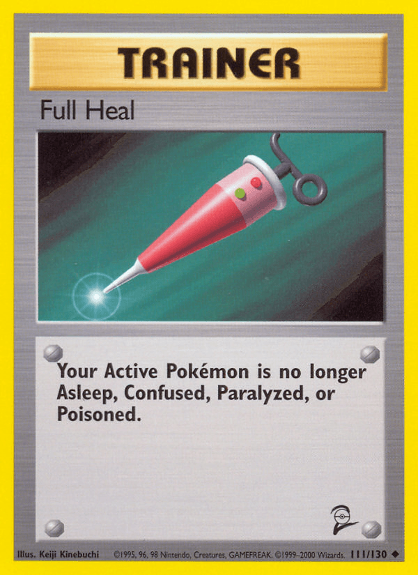 Full Heal — Base Set 2 Pokémon TCG card by Keiji Kinebuchi