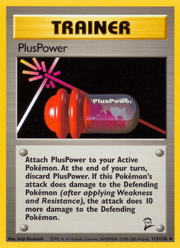 PlusPower — Base Set 2 Pokémon TCG card by Keiji Kinebuchi