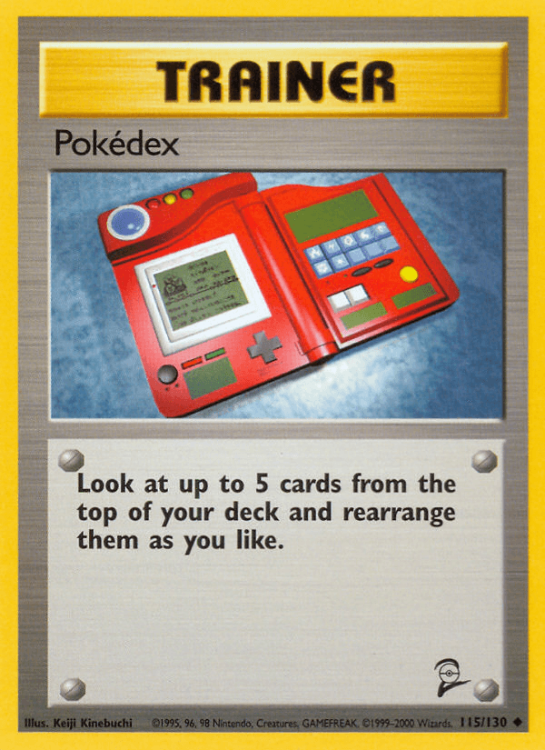 Pokedex — Base Set 2 Pokémon TCG card by Keiji Kinebuchi