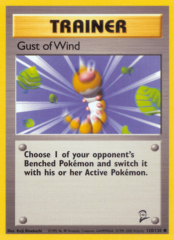 Gust of Wind — Base Set 2 Pokémon TCG card by Keiji Kinebuchi