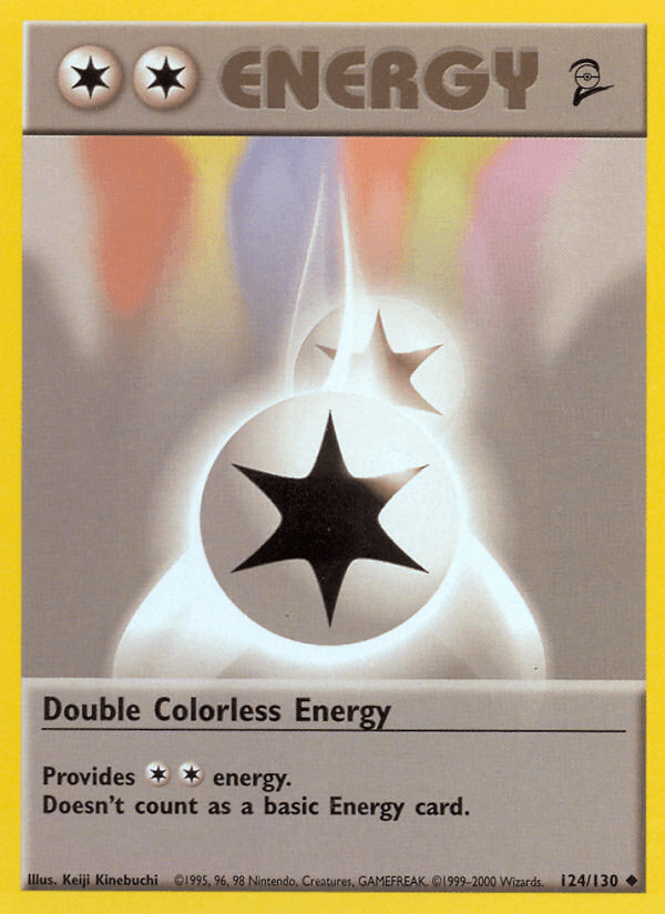 Double Colorless Energy — Base Set 2 Pokémon TCG card by Keiji Kinebuchi
