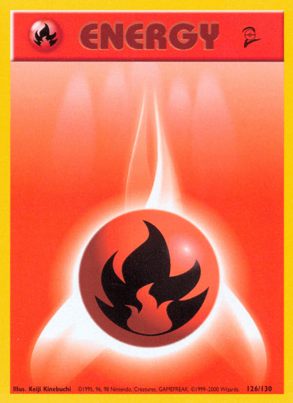 Fire Energy — Base Set 2 Pokémon TCG card by Keiji Kinebuchi
