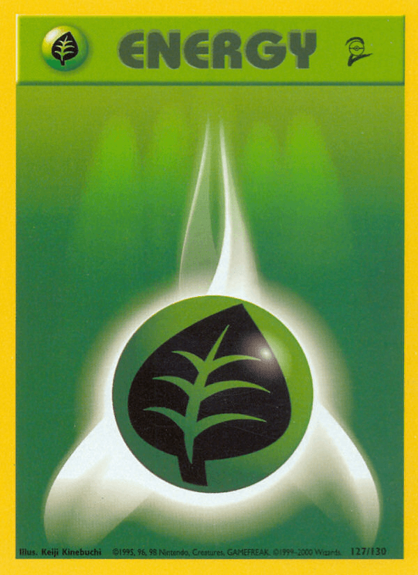 Grass Energy — Base Set 2 Pokémon TCG card by Keiji Kinebuchi