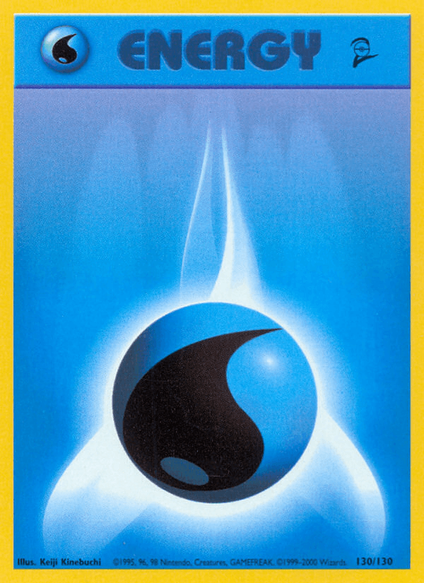 Water Energy — Base Set 2 Pokémon TCG card by Keiji Kinebuchi