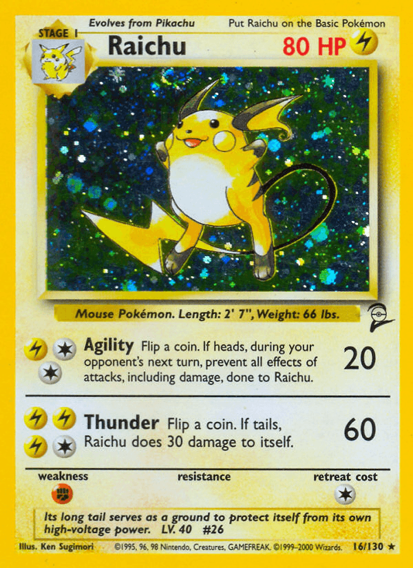 Raichu — Pokémon TCG card