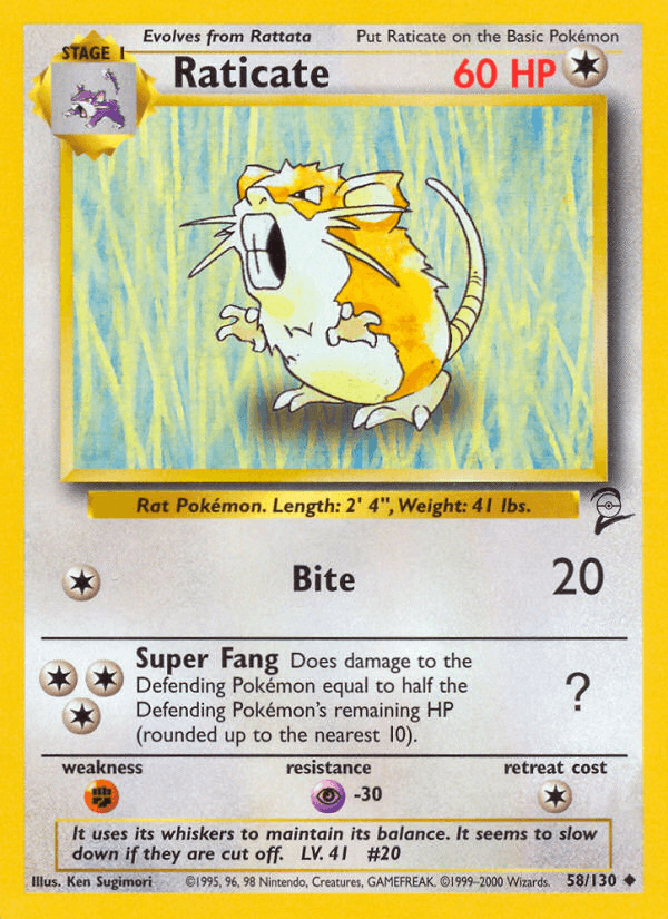 Raticate — Base Set 2