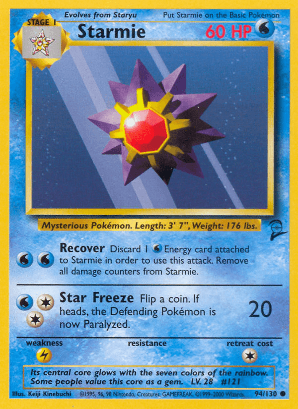 Starmie — Base Set 2 Pokémon TCG card by Keiji Kinebuchi