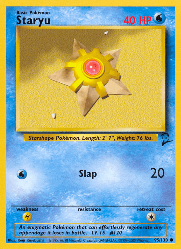Staryu — Base Set 2 Pokémon TCG card by Keiji Kinebuchi