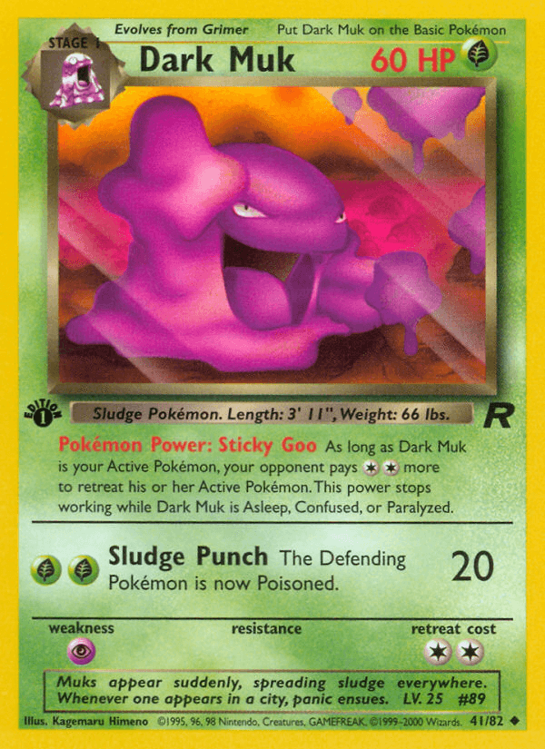 Dark Muk — Team Rocket Pokémon TCG card by Kagemaru Himeno